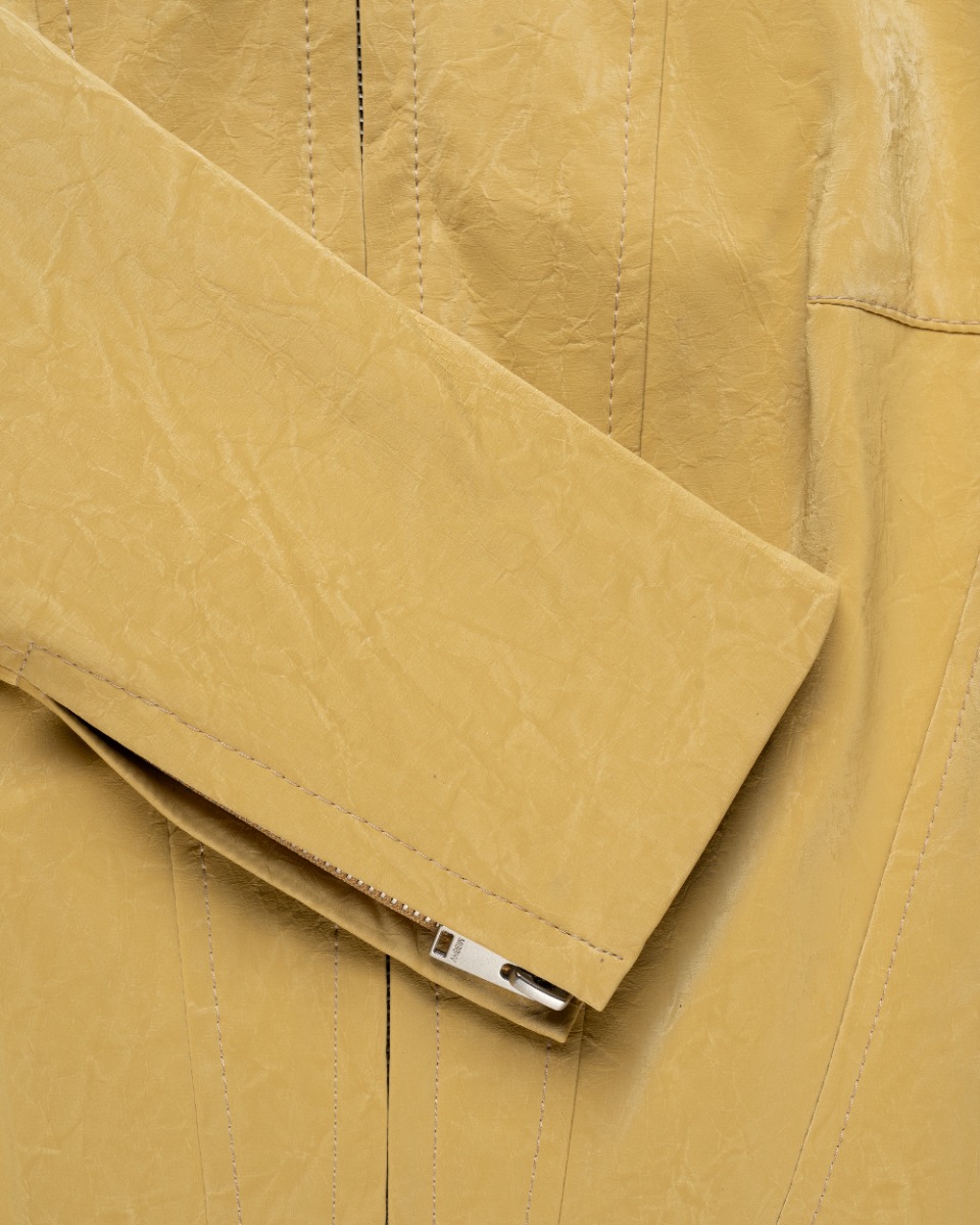 MISBHV corset Gelb faux-leather jacket thumbnail