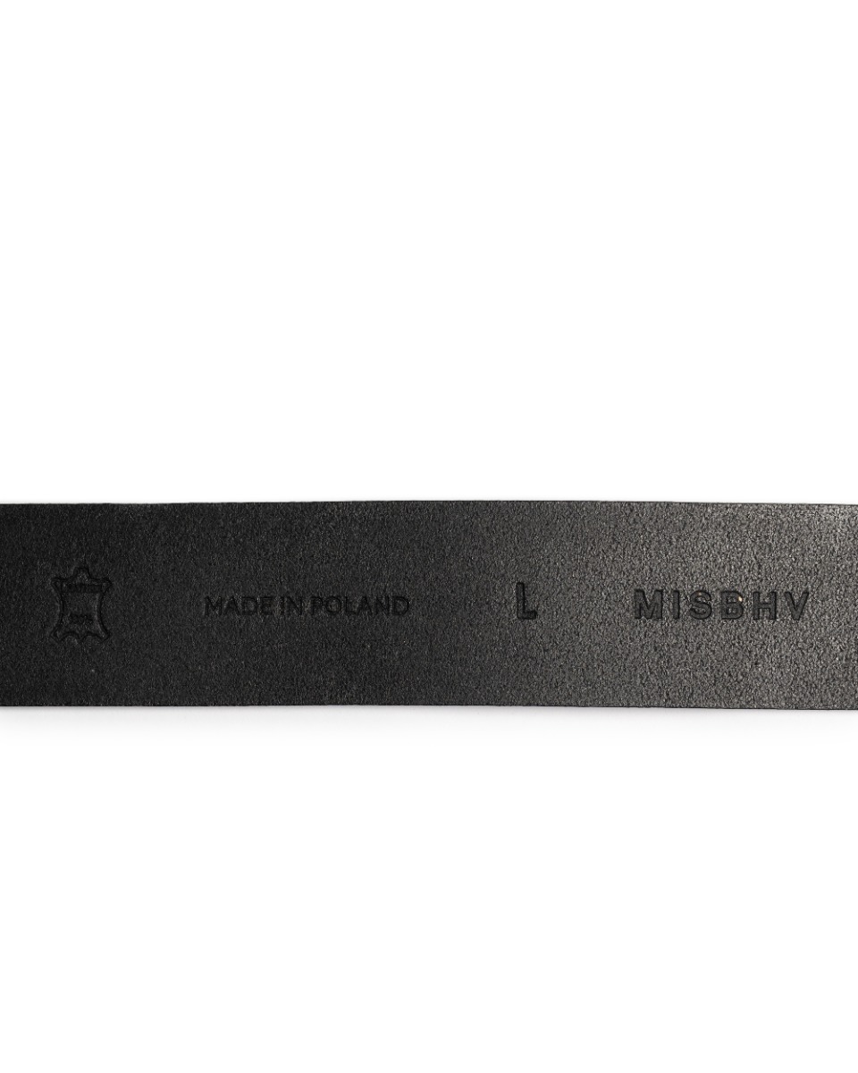 MISBHV metal frame gothic logo black belt thumbnail