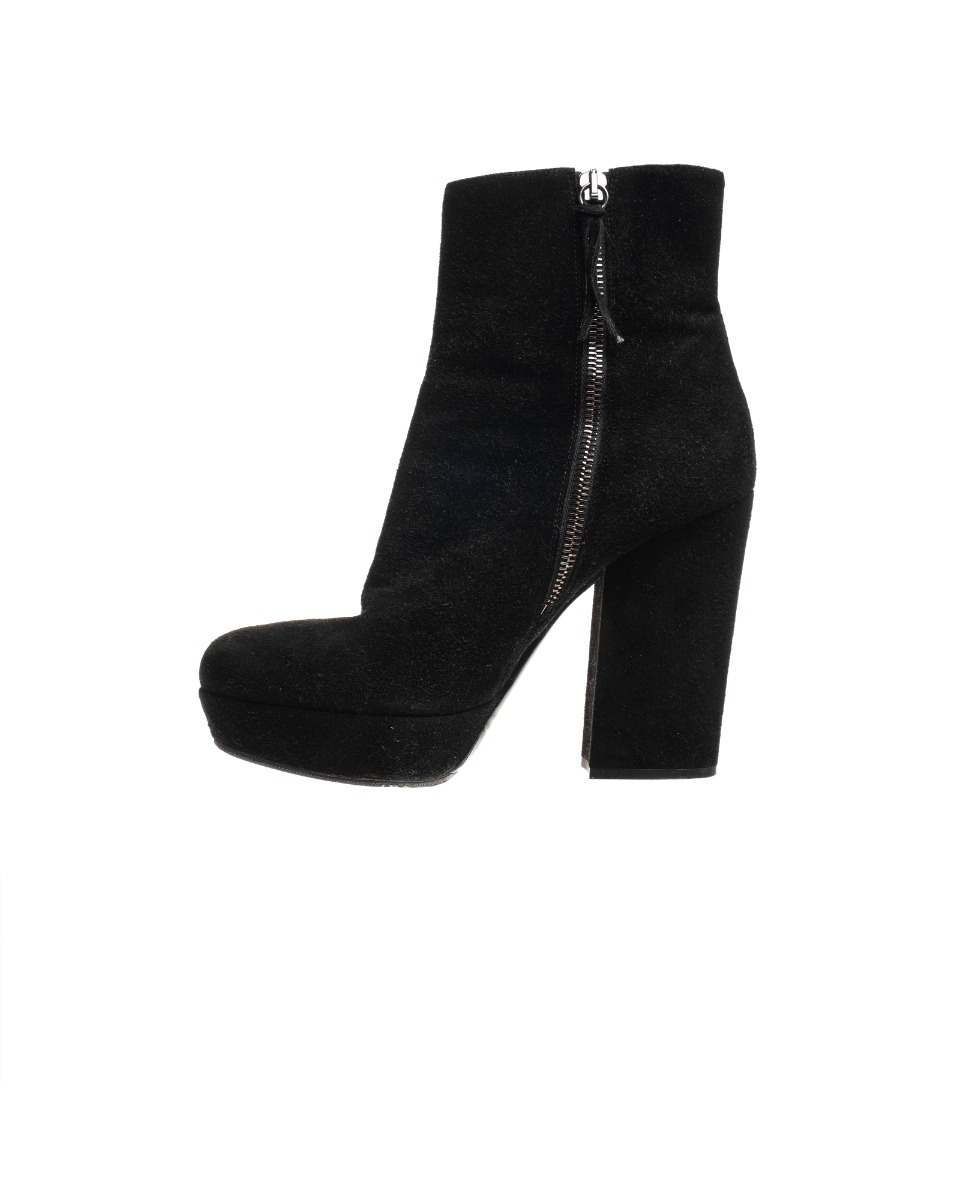 Miu Miu suede black ankle boots thumbnail