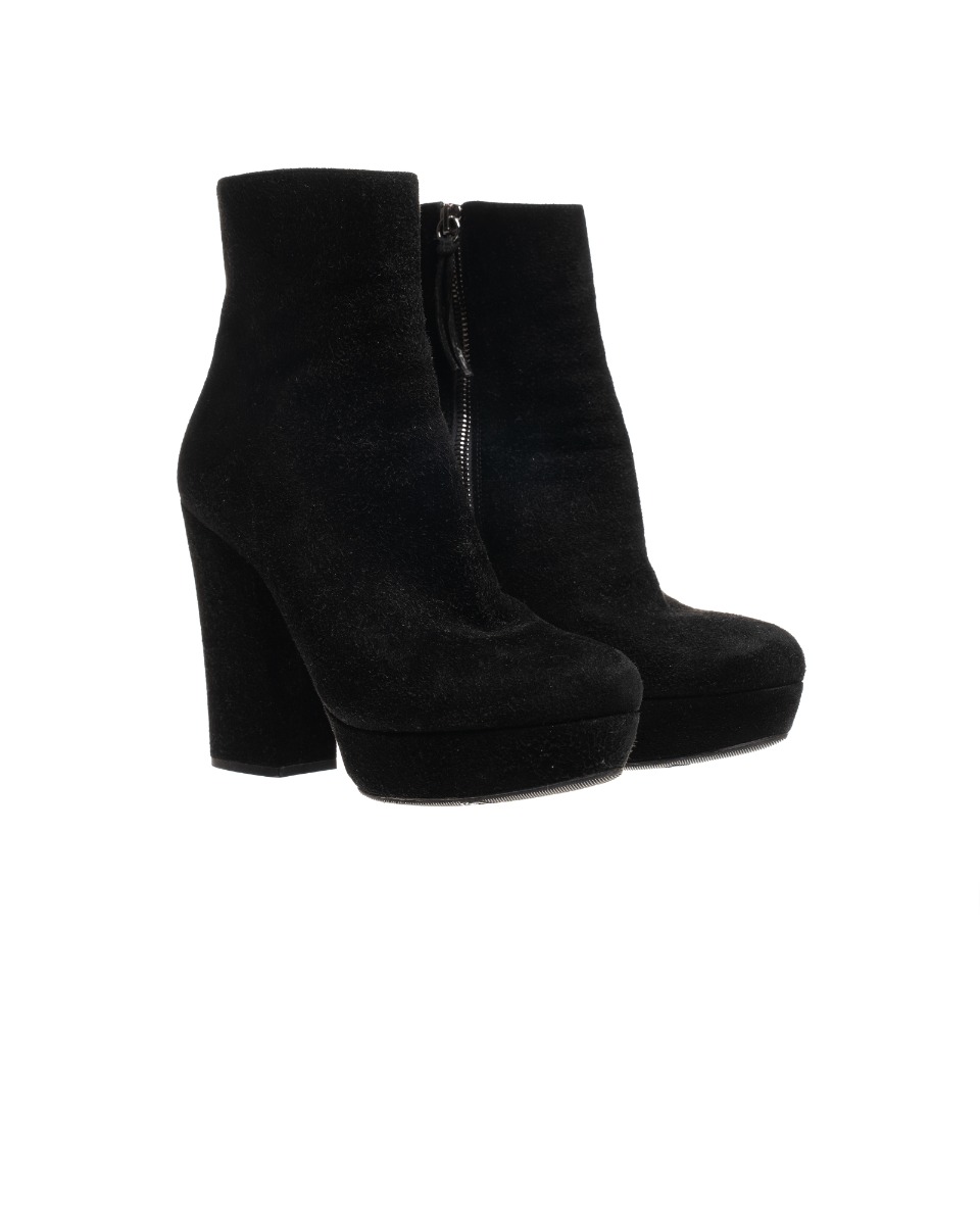 Miu Miu suede black ankle boots thumbnail