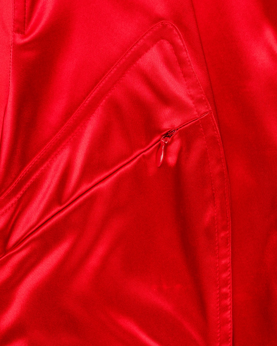 Mugler Trademark red satin tang jacket thumbnail