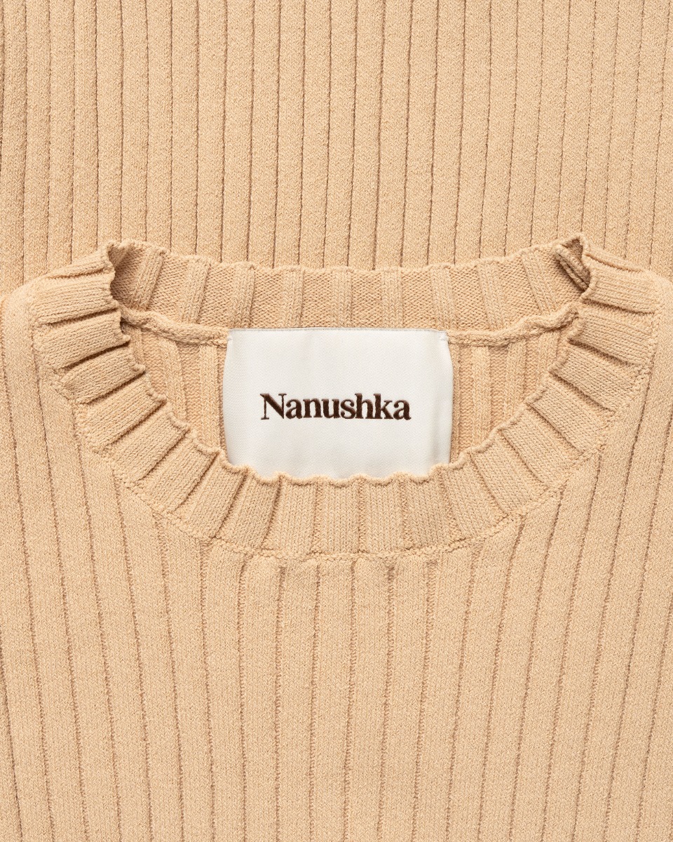 Nanushka Bardia ribbed crewneck sweater thumbnail
