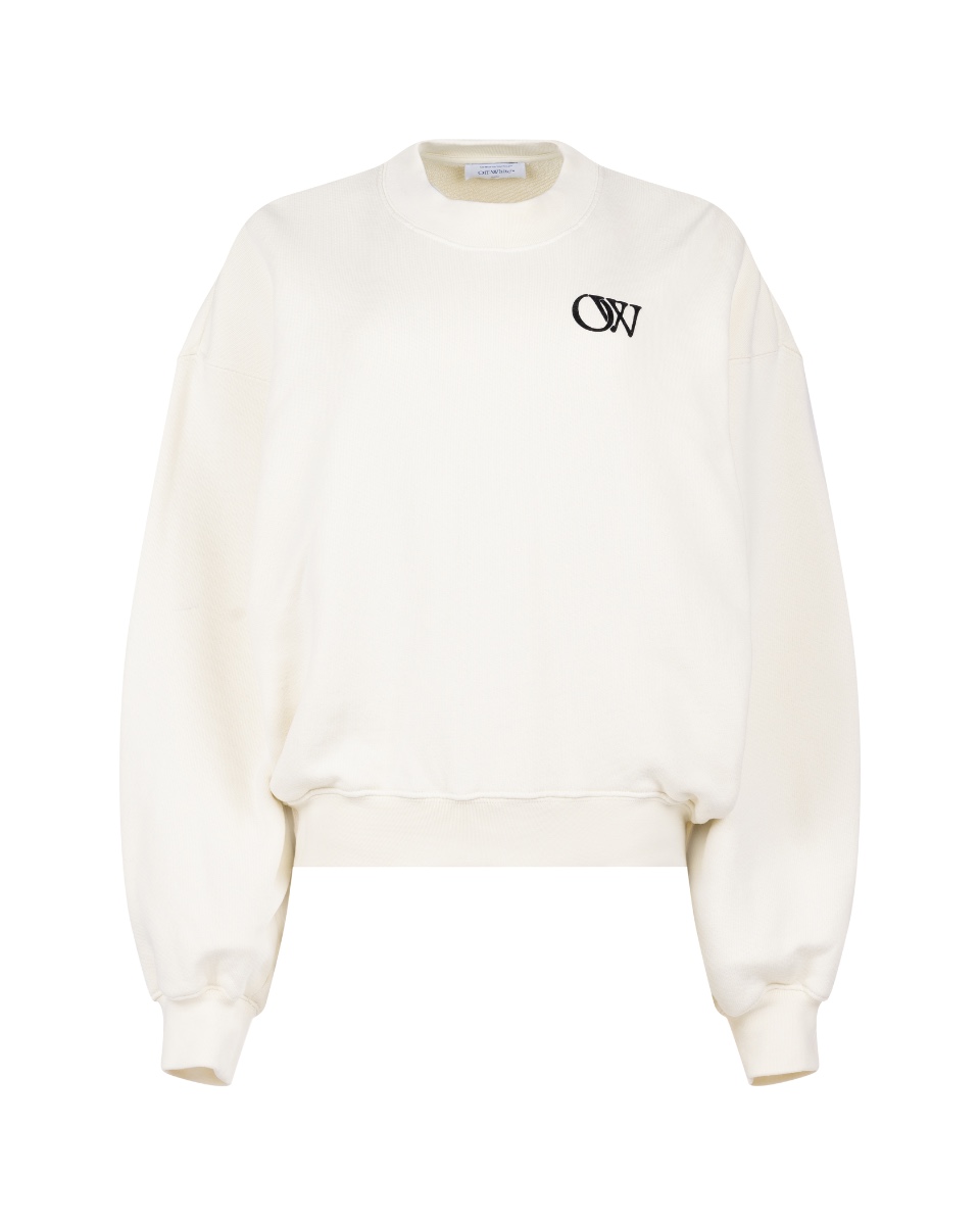 Off-White contrast logo embroidery crewneck sweatshirt thumbnail