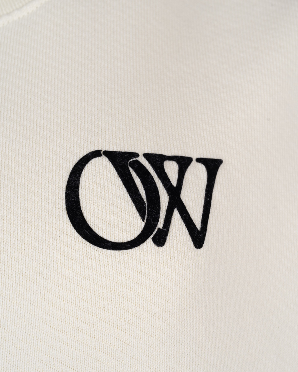 Off-White contrast logo embroidery crewneck sweatshirt thumbnail