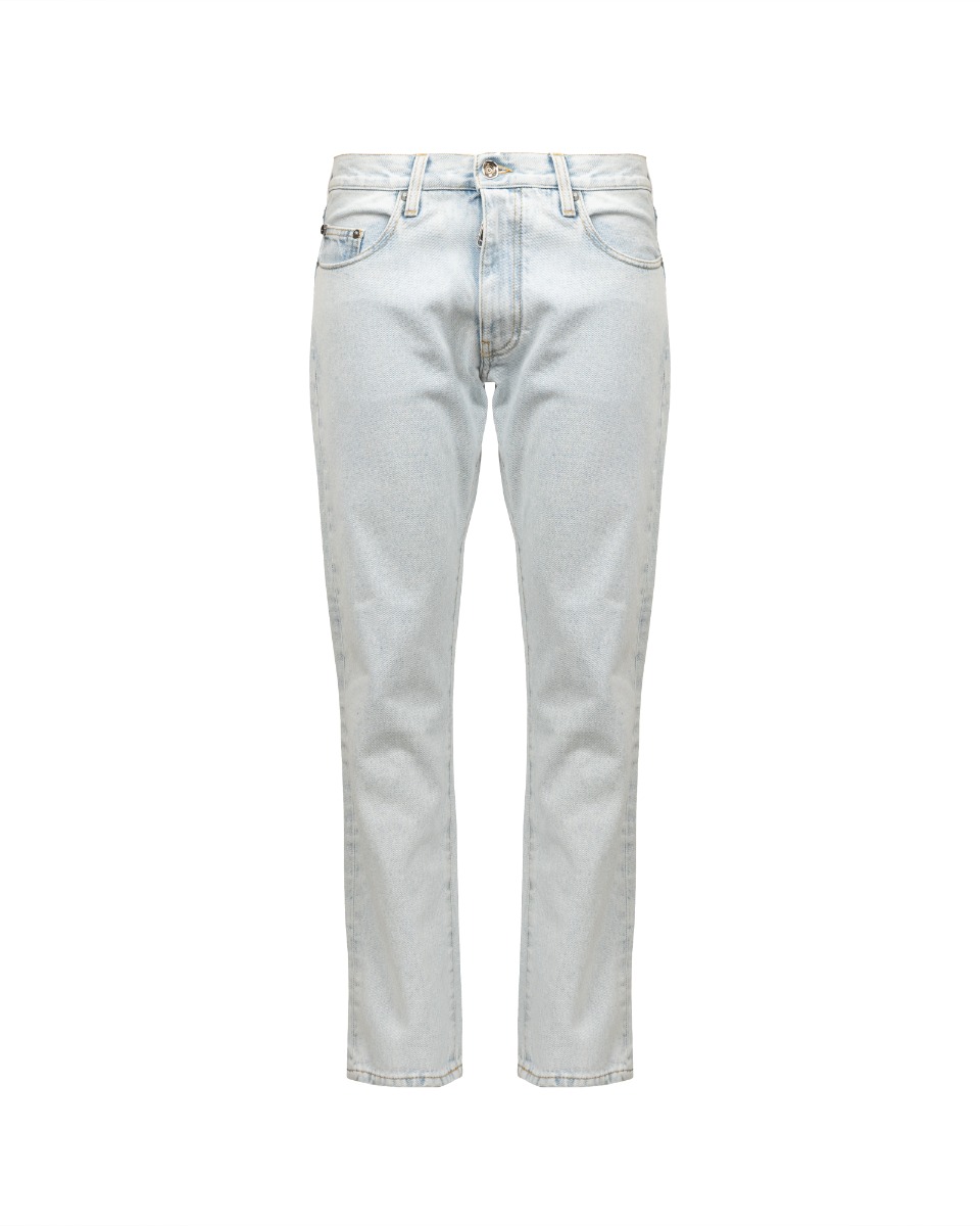 Off-White diag stripe printed denim pants thumbnail
