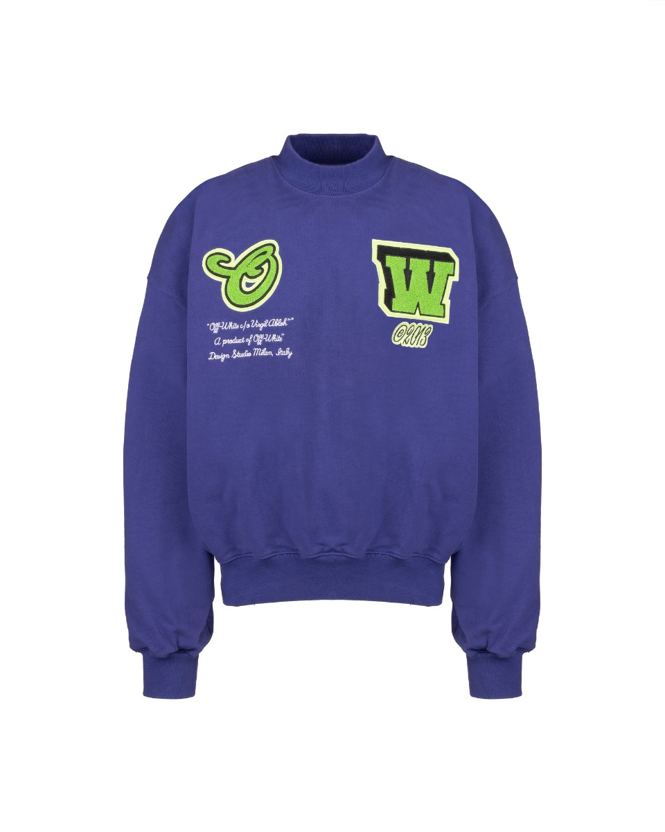Off-White Hammer purple crewneck sweatshirt thumbnail