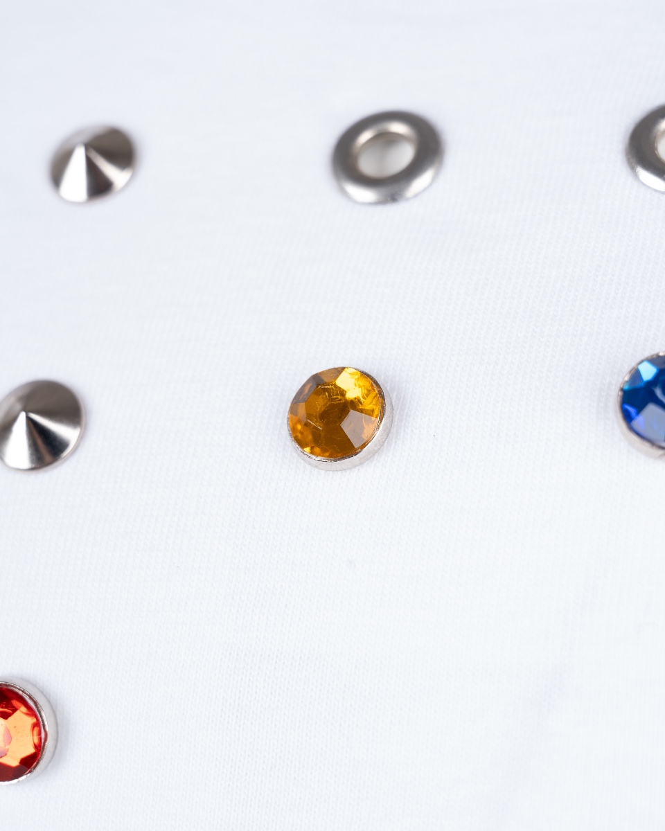 Comme des Garçons robe de chambre cross studded t-shirt thumbnail