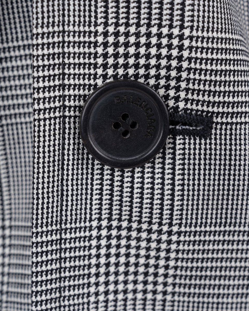 Balenciaga hourglass tartan blazer jacket thumbnail