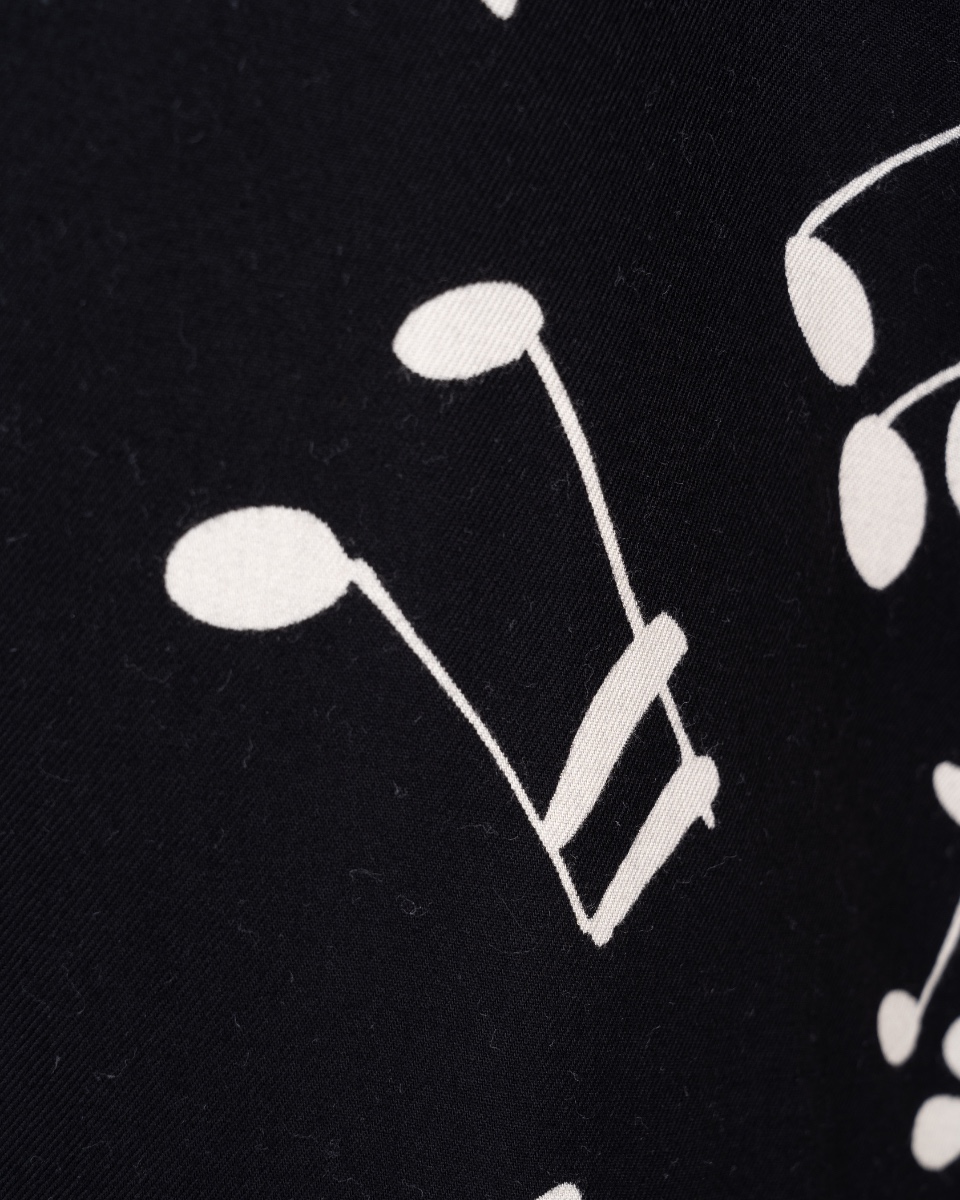 Saint Laurent "Palladium" music note long button-up shirt thumbnail