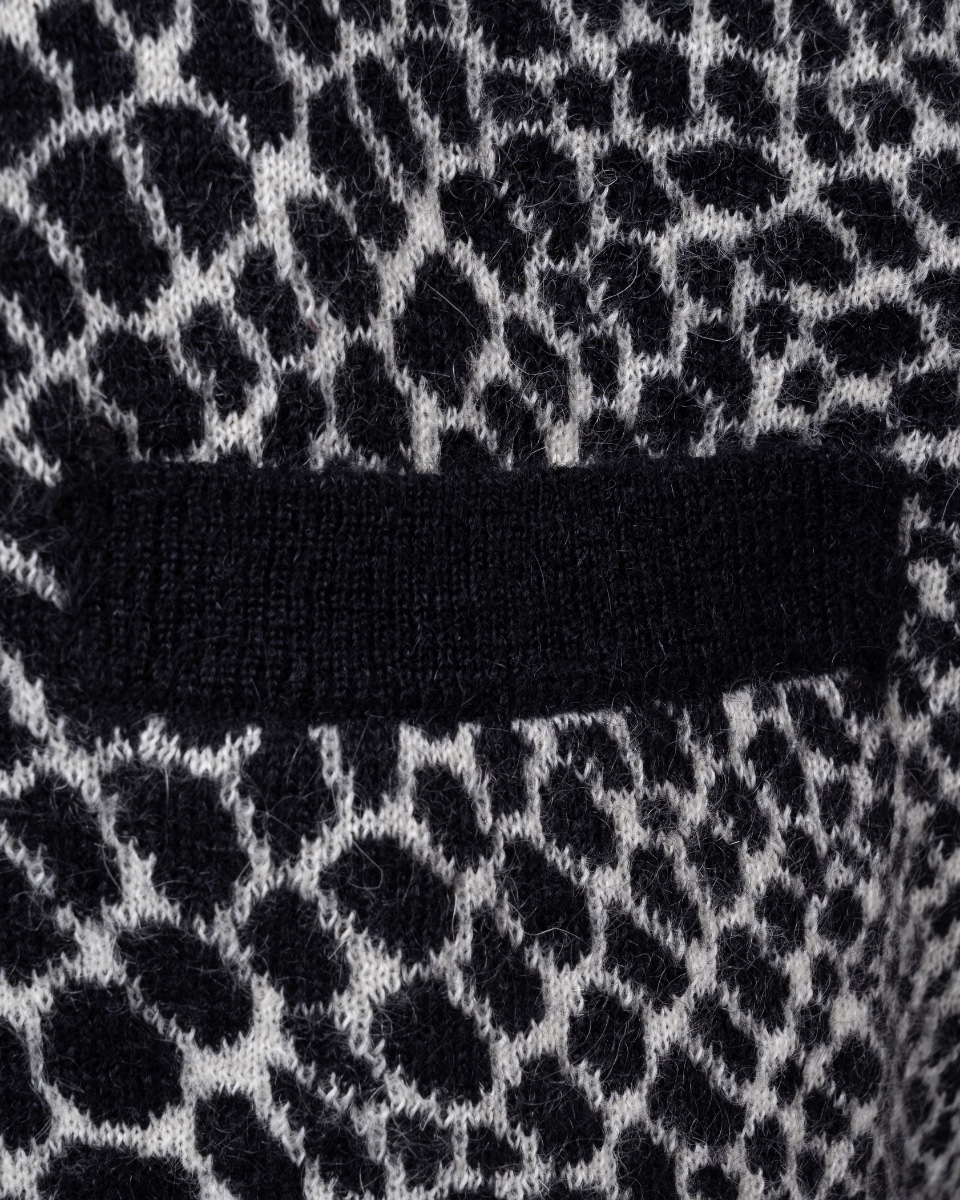 Saint Laurent Leopard pattern cardigan sweater thumbnail