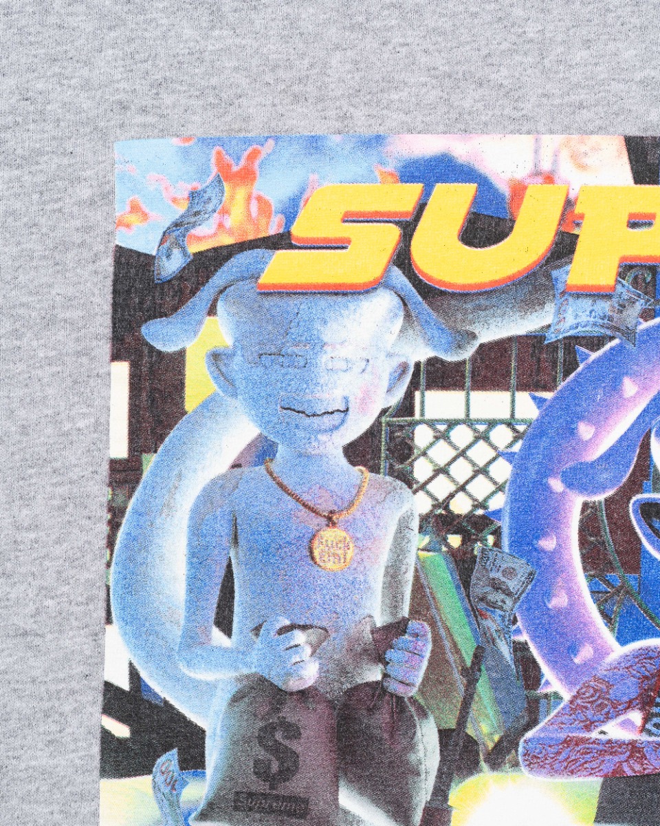 Supreme Richest heather grey t-shirt thumbnail