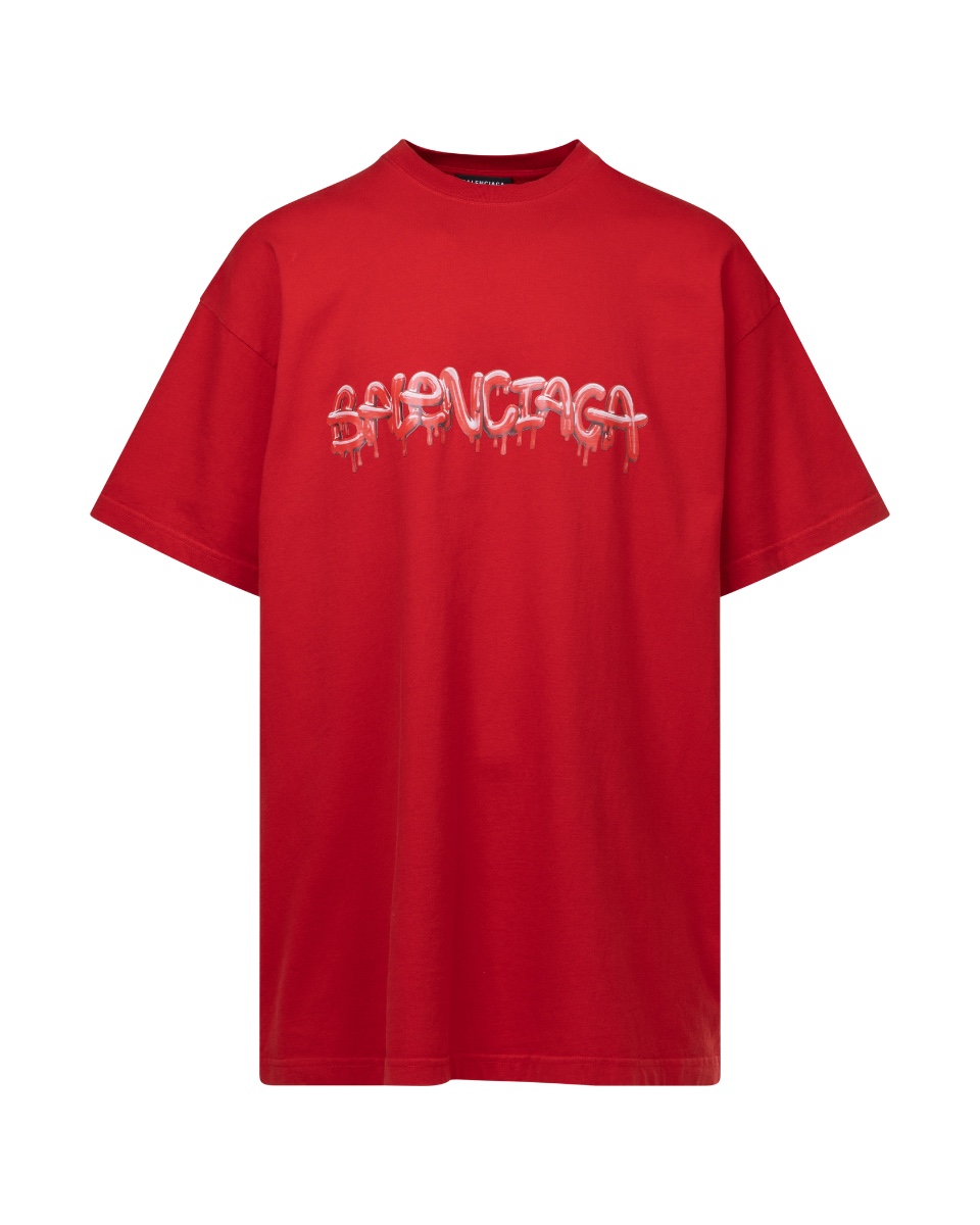 Balenciaga slime logo oversized t-shirt  thumbnail