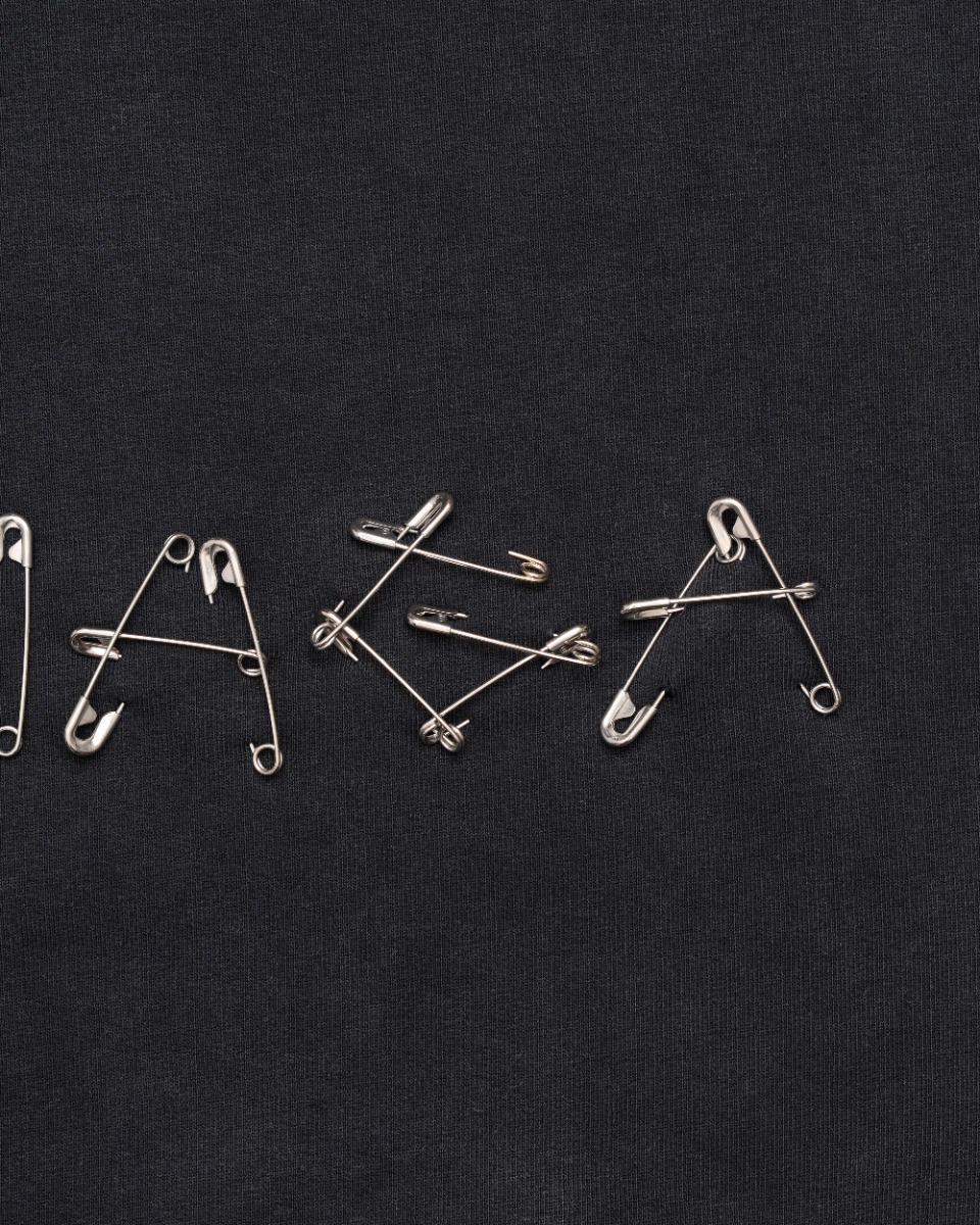 Balenciaga Safety Pin logo black hoodie - L thumbnail