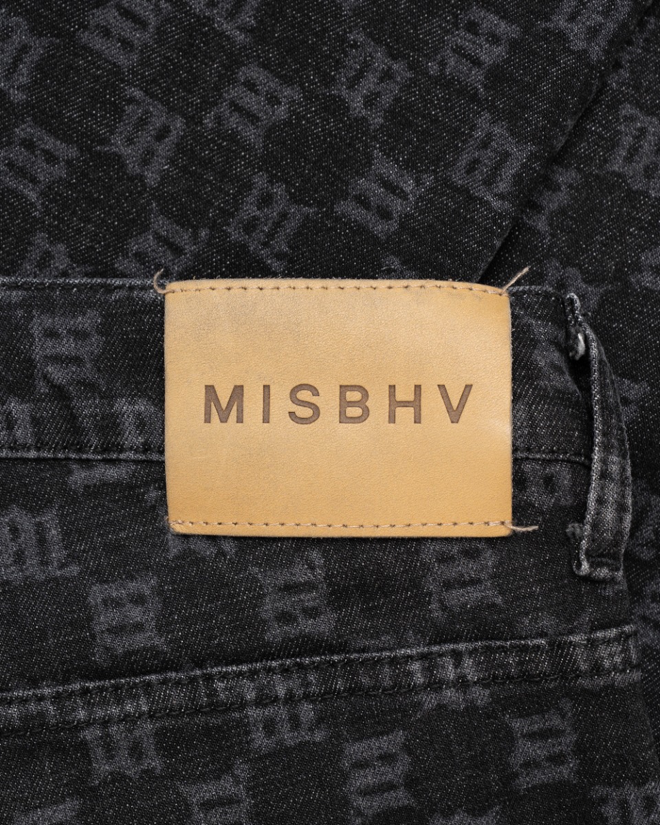MISBHV monogram dark wash denim pants - 32 thumbnail