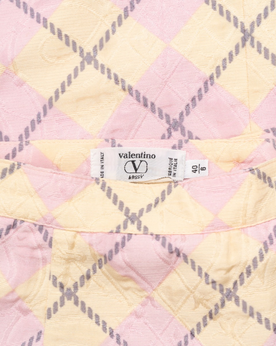 Valentino MissV chcecked pencil skirt thumbnail