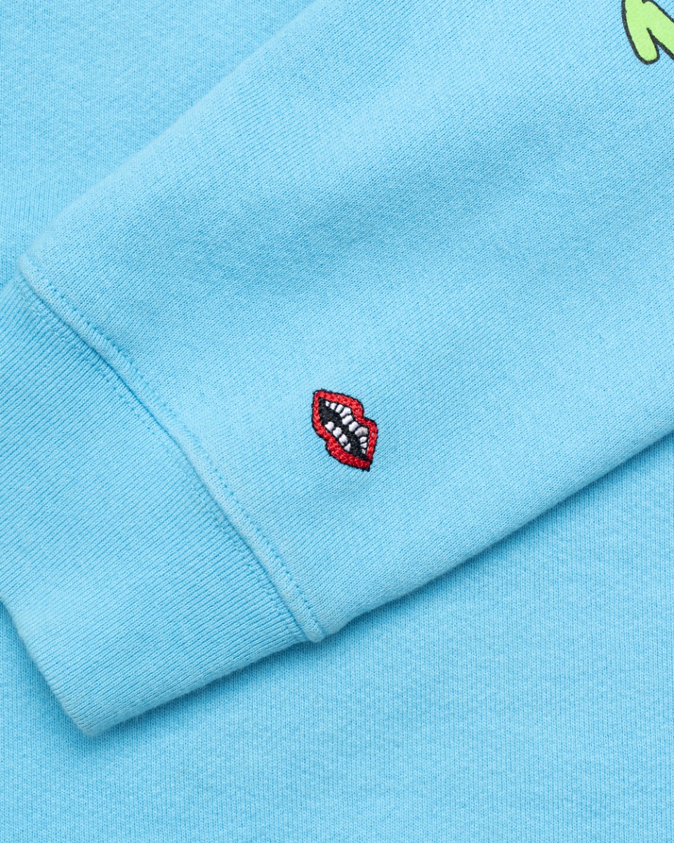 Chrome Hearts x Matty Boy "Brand New Brain"light blue crewneck sweatshirt thumbnail