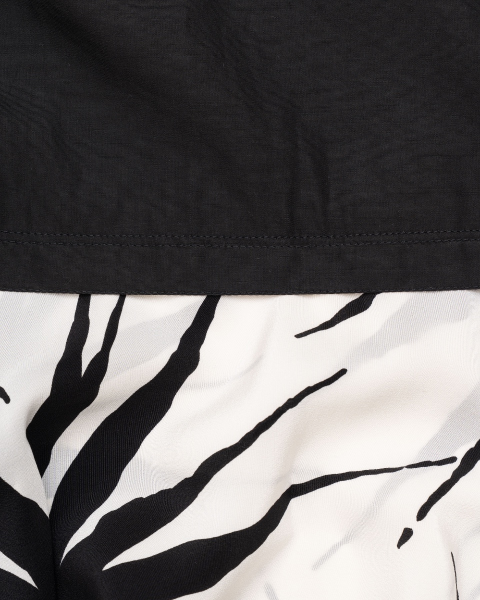 Gianni Versace abstract floral black panelled maxi skirt thumbnail