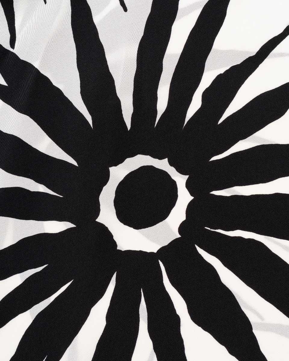 Gianni Versace abstract floral black panelled maxi skirt thumbnail