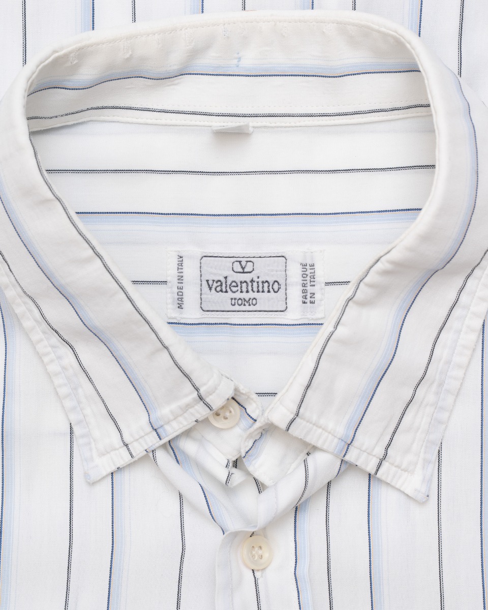 Valentino Uomo striped button-up shirt thumbnail