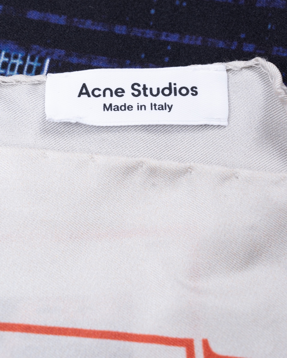 Acne Studios New York & Stockholm patchwork silk scarf thumbnail