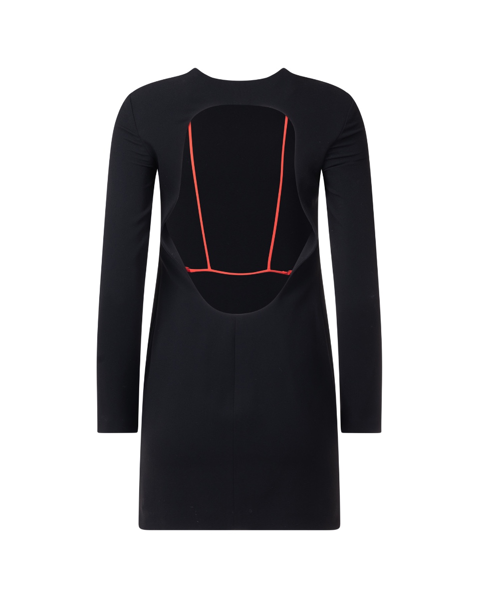 Alexander Wang open-back red strings long sleeve dress thumbnail