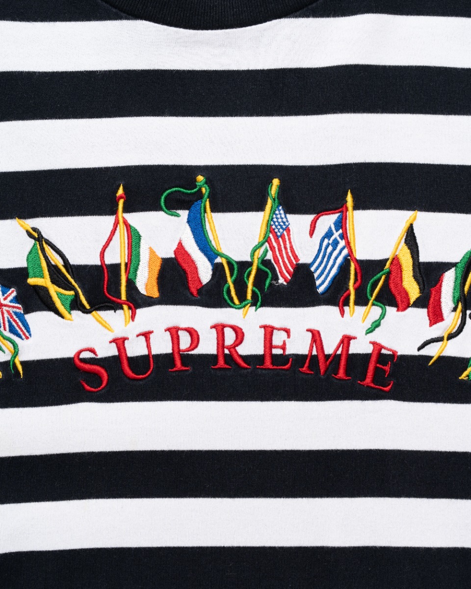 Supreme flags "White Stripe" long sleeve t-shirt  thumbnail