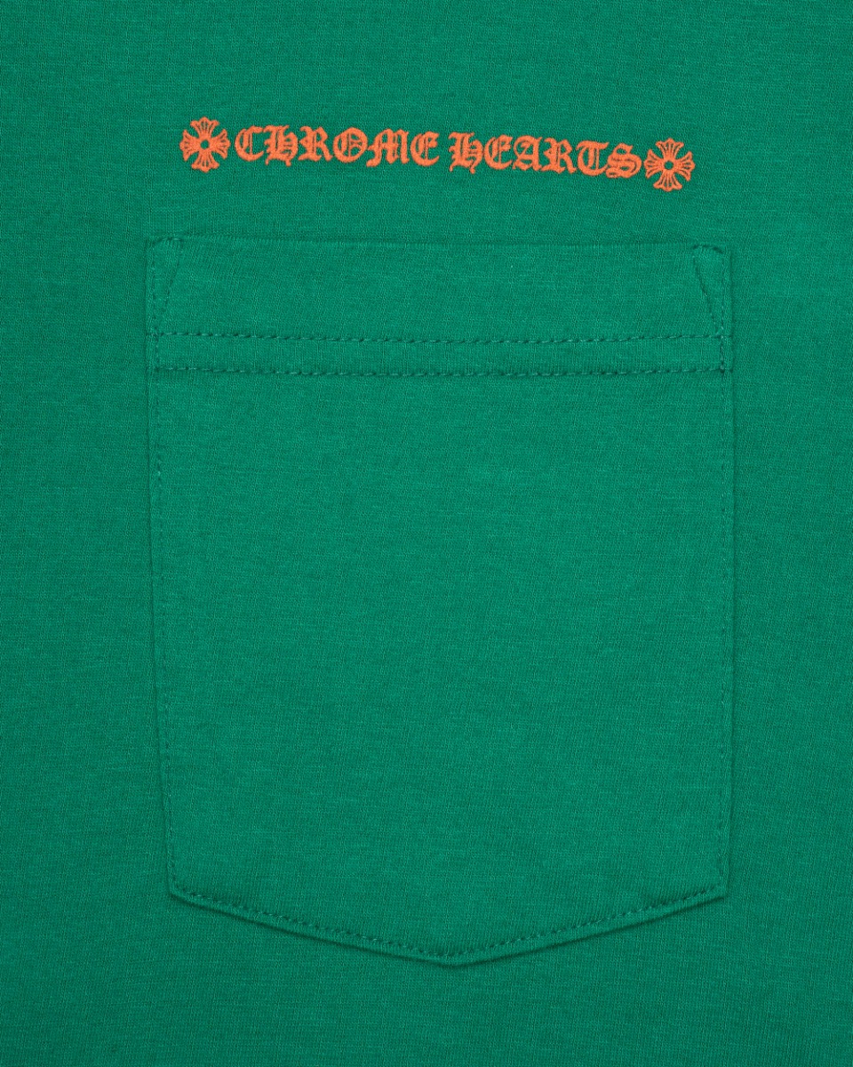 Chrome Hearts Exclusive Horseshoe logo green long sleeve t-shirt thumbnail