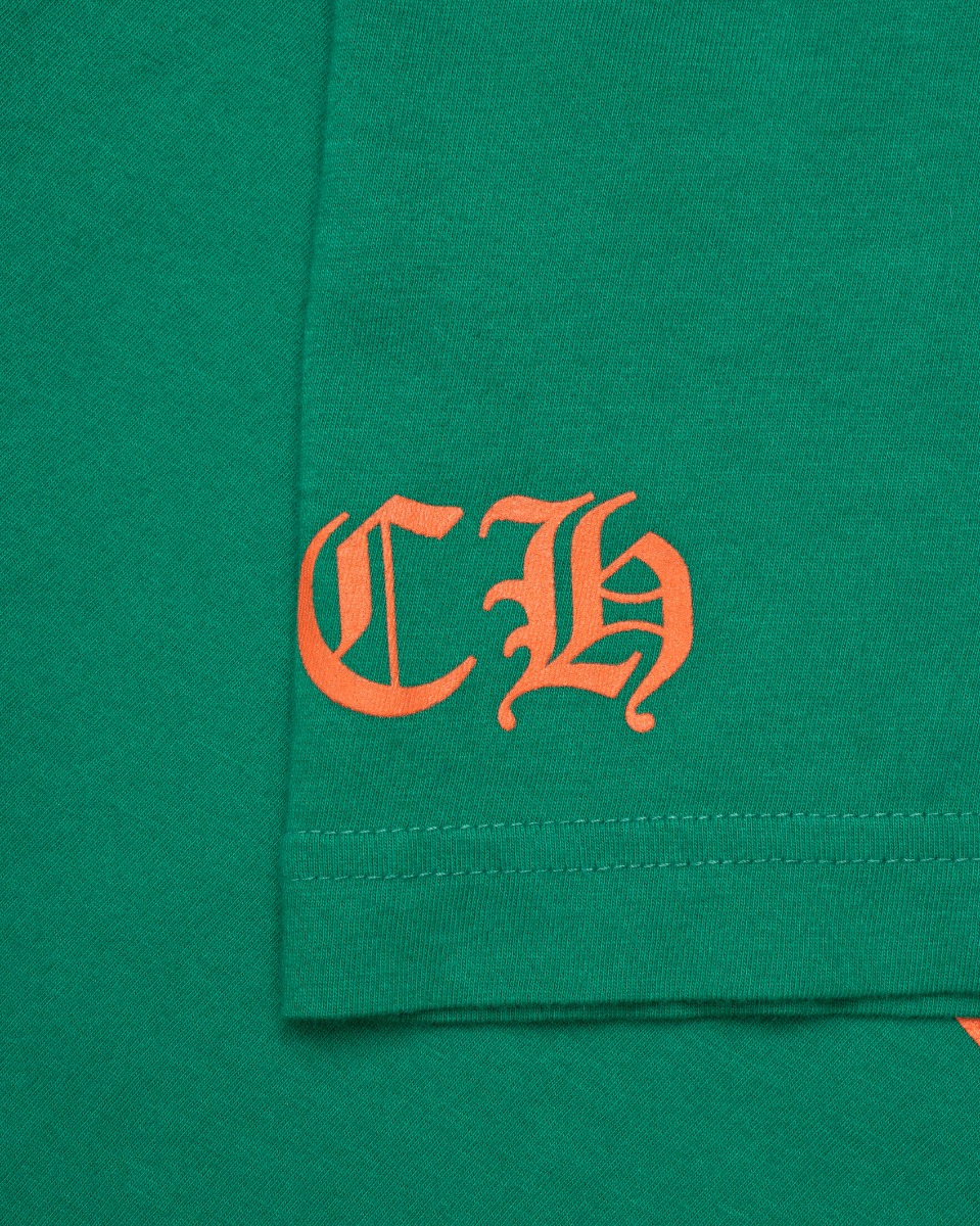 Chrome Hearts Exclusive Horseshoe logo green long sleeve t-shirt thumbnail