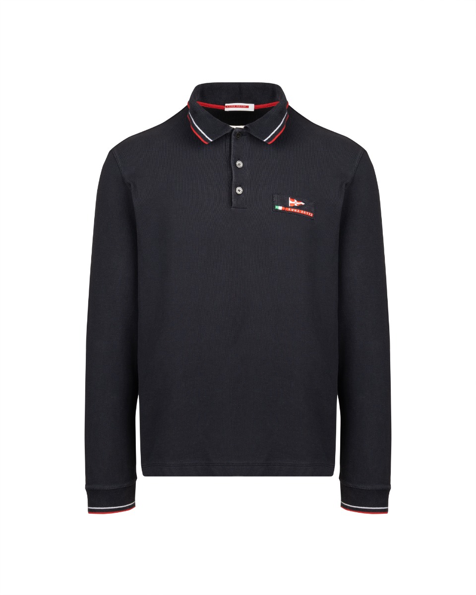 Prada 2003 "Luna Rossa" polo collar long sleeve t-shirt thumbnail
