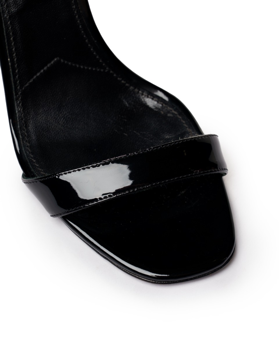 Prada Flame patent leather heel sandals thumbnail