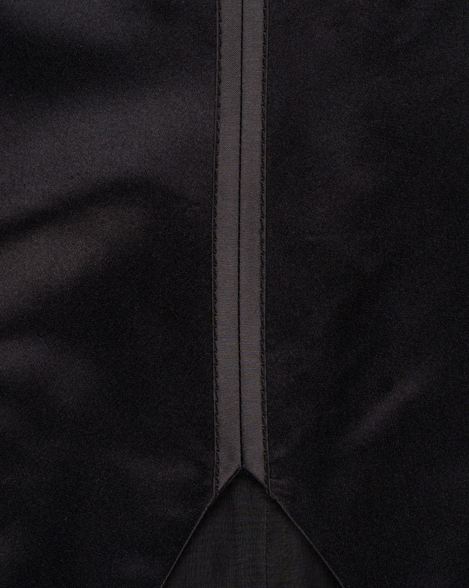 Prada geometric-cut silk top thumbnail