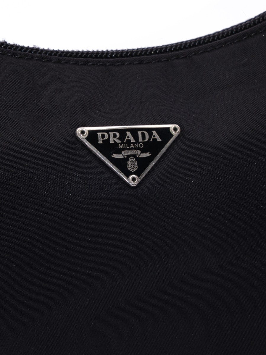 Prada Hobo black nylon bag thumbnail