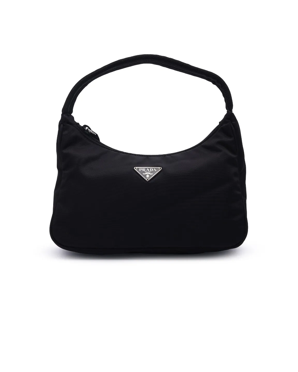 Prada Hobo black nylon bag thumbnail
