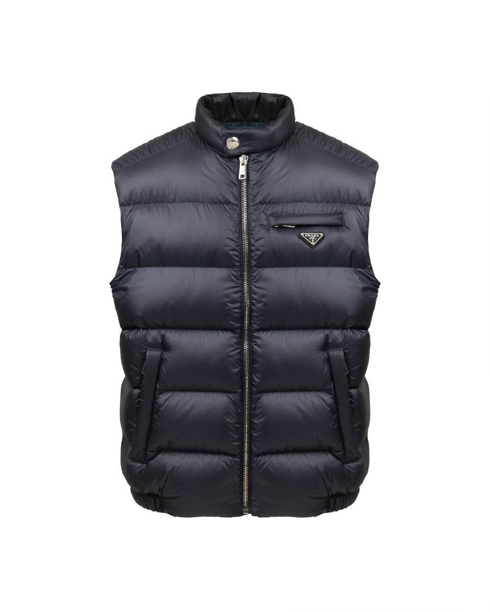 Prada nylon ripstop puffer vest jacket thumbnail