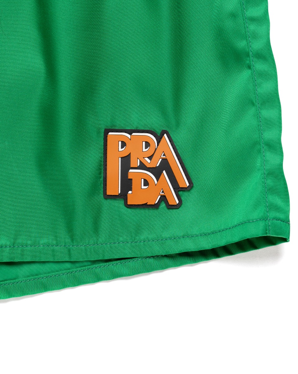 Prada sport emerald green nylon swim shorts thumbnail