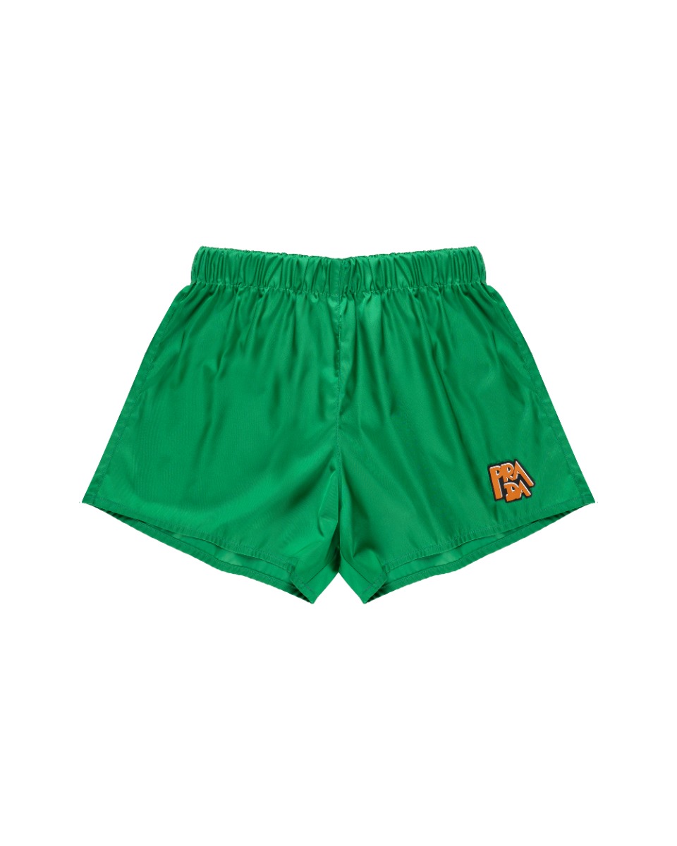 Prada sport emerald green nylon swim shorts thumbnail
