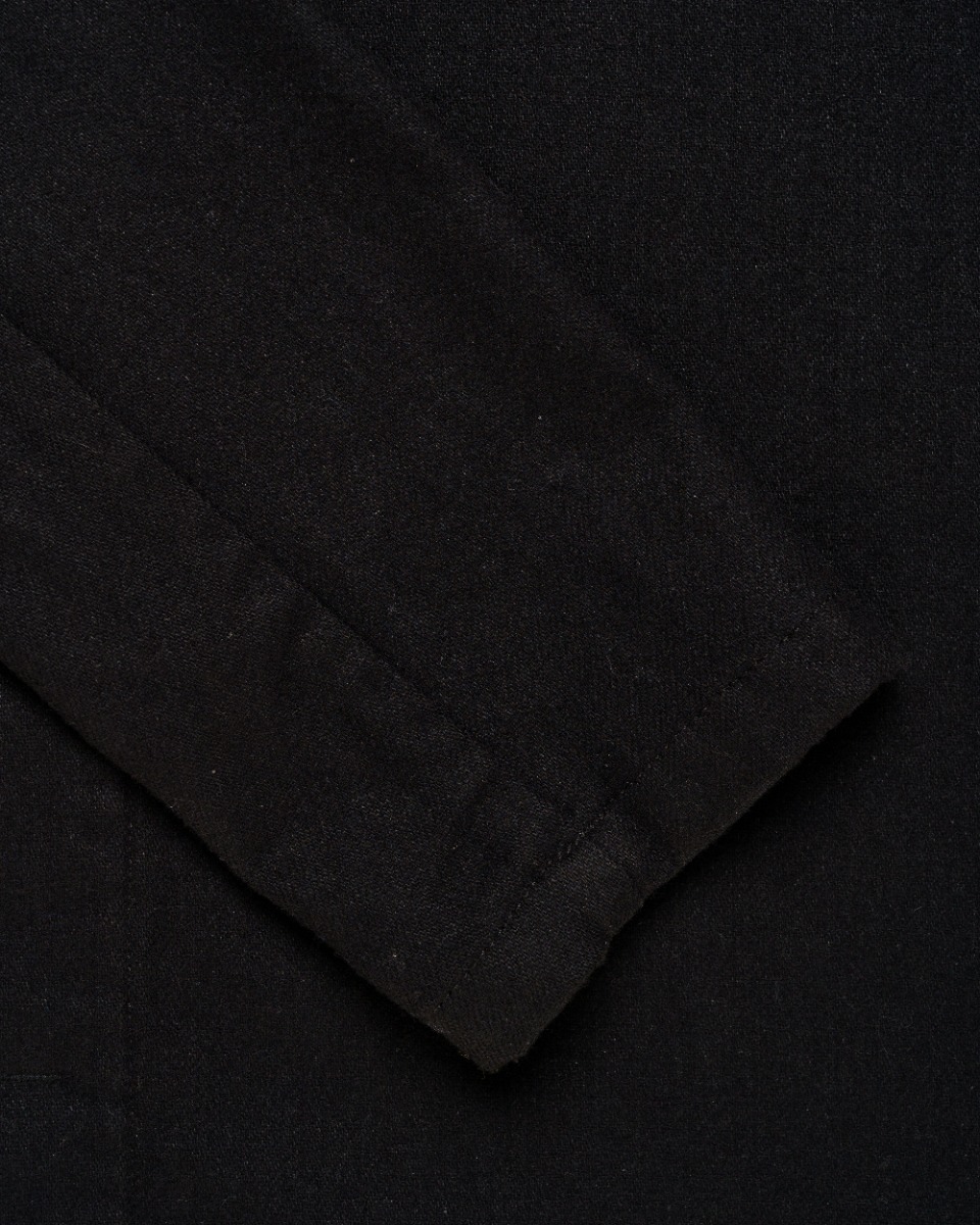 Raf by Raf Simons elongated double placket wool overshirt thumbnail