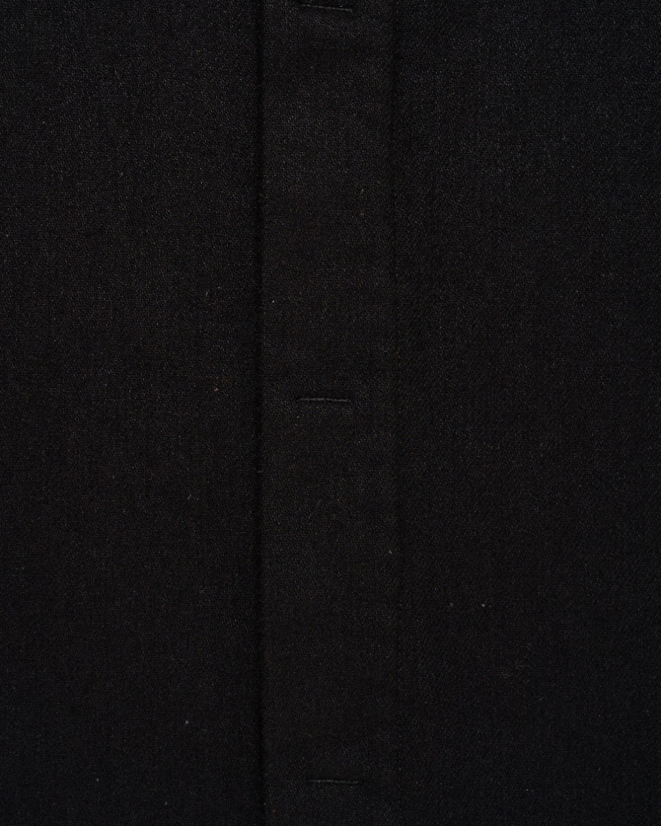 Raf by Raf Simons elongated double placket wool overshirt thumbnail