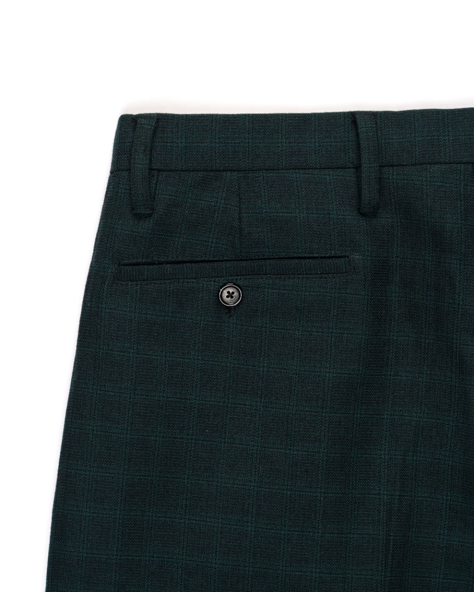 Raf Simons green plaid pants thumbnail