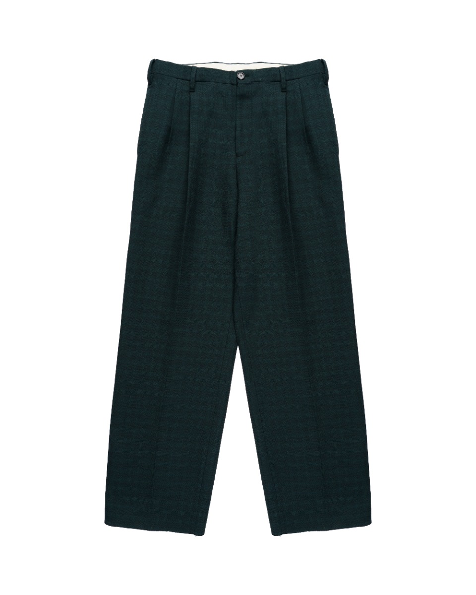Raf Simons green plaid pants thumbnail