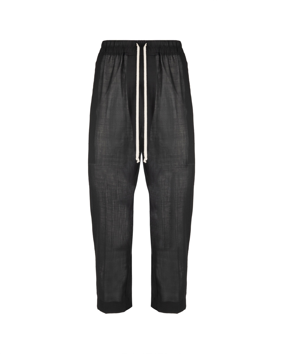 Rick Owens "PHLEGETHON" black sheer pants thumbnail