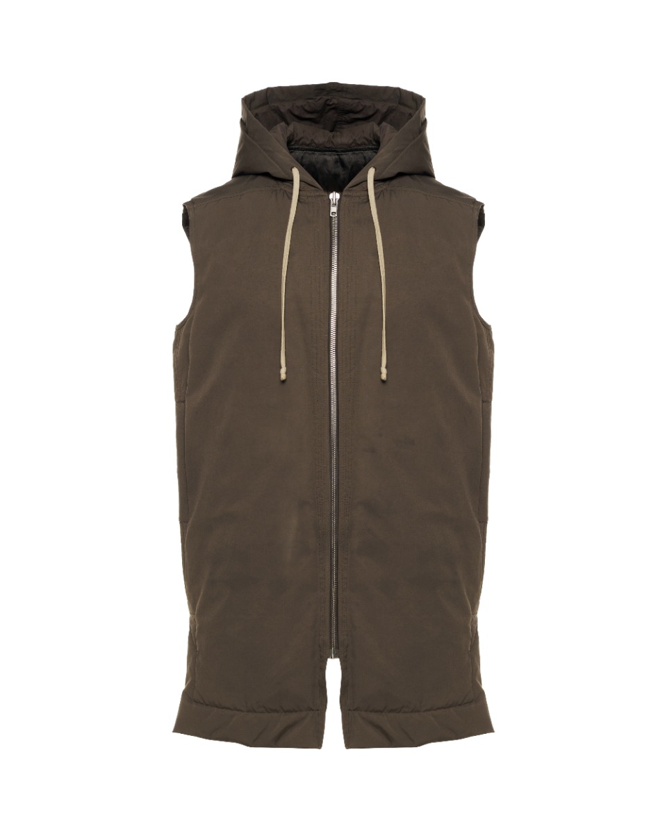Rick Owens "SPHINX" elongated quilted vest thumbnail