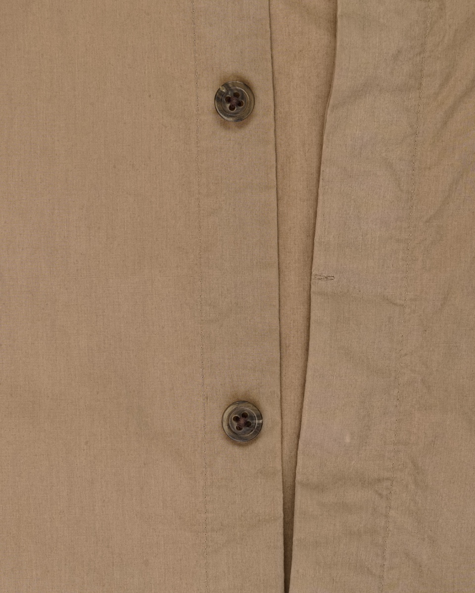Rick Owens "PERFORMA" drape collar hidden placket button-up shirt thumbnail