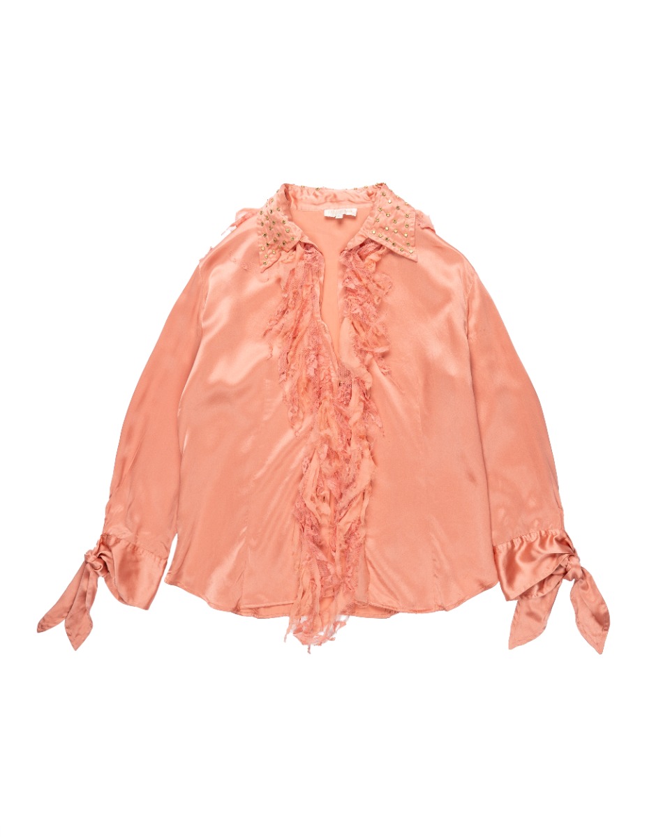 Roberto Cavalli studded collar shirt thumbnail