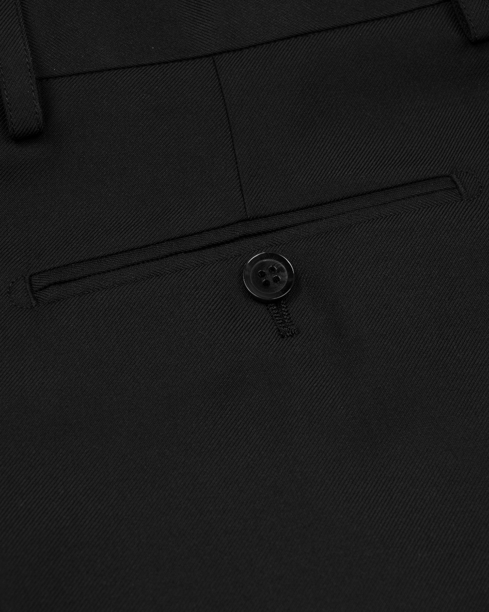 Saint Laurent black laine pants thumbnail