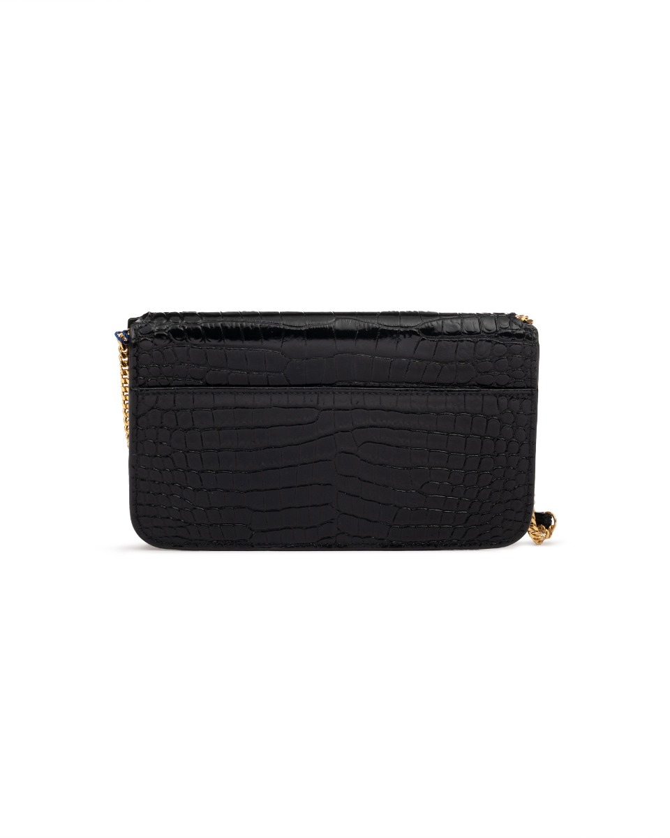Saint Laurent Cassandre crocodile embossed bag  thumbnail