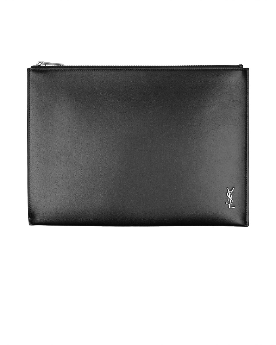 Saint Laurent Cassandre Nero clutch bag thumbnail