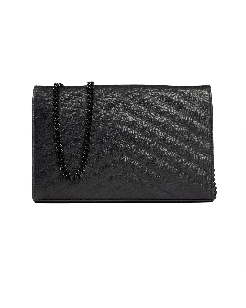 Saint Laurent Cassandre wallet on chain black shoulder bag thumbnail