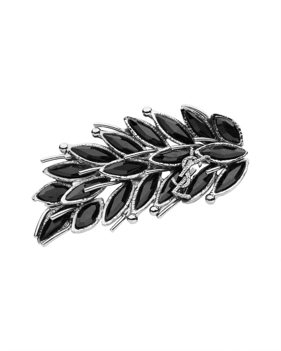 Saint Laurent crystal leaf knuckle ring thumbnail