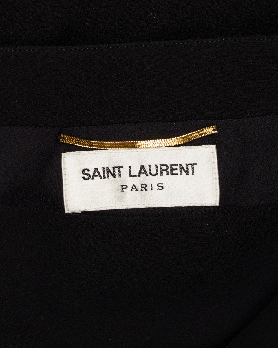 Saint Laurent jupe georgette de soie mini skirt thumbnail
